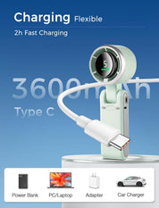 MERTTURM Portable Handheld Fan with LED Display 5 Speeds