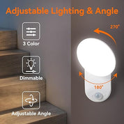Rechargeable Motion Sensor Wall Light with Remote