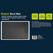 Merton Black/Grey Car Seat Covers & Rubber Boot Mat Set – Universal Fit, Washable