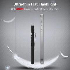 Flat EDC Torch – USB C Rechargeable COB Work Light 470 Lumens