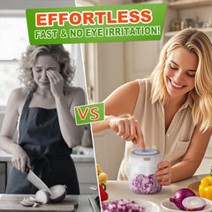 Mini Electric Food Processor & Garlic Chopper – Cordless Veg, Nut & Baby Food Dicer