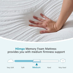Single Memory Foam Mattress – Orthopaedic Medium Firm with Breathable Knitted Cover, 190x90x15cm