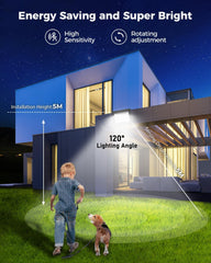 Outdoor Security Lights Motion Sensor 30W LED Floodlight IP65 2 Pack