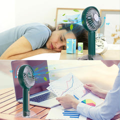 Portable Rechargeable Handheld Fan with Phone Stand