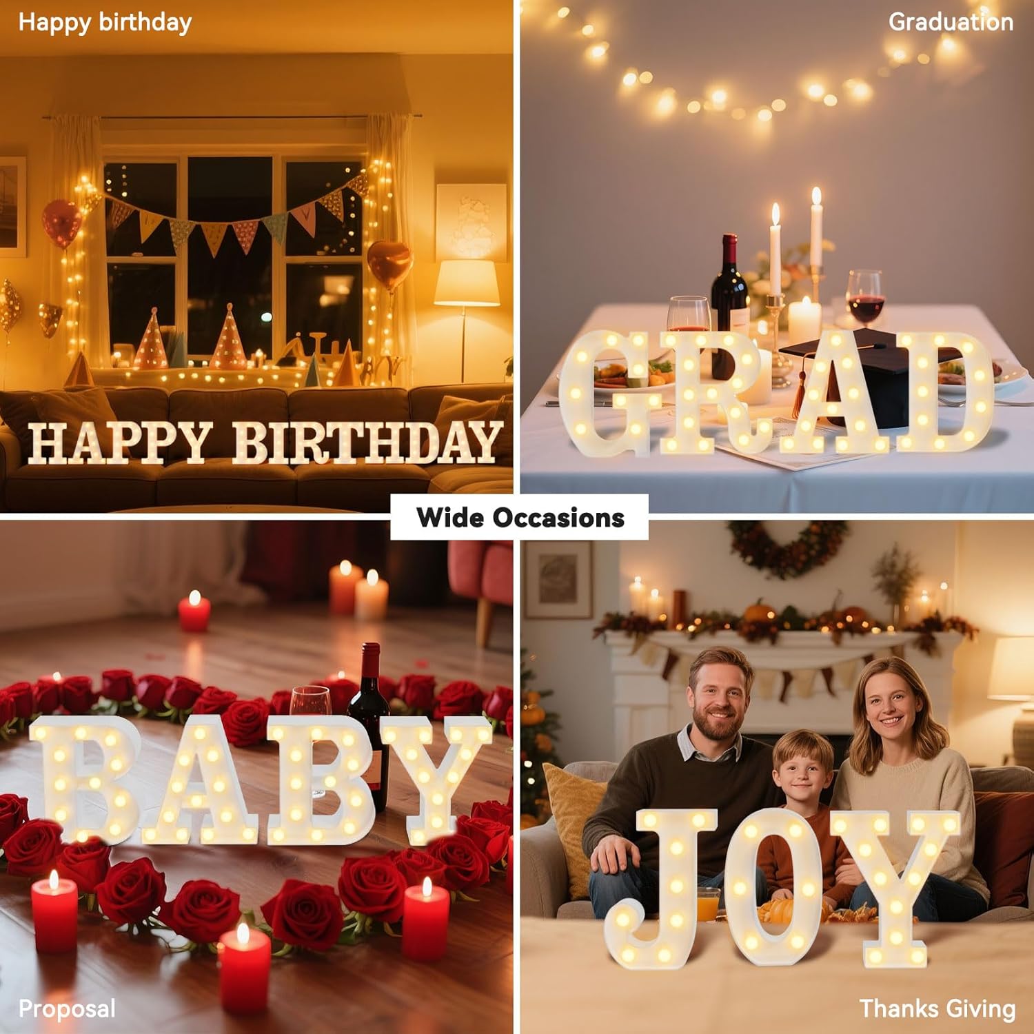 LED Light Up Marquee Letter Y – Cool & Warm White