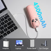 Portable 4-in-1 USB-C Rechargeable Mini Handheld Fan – Pink