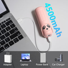 Portable 4-in-1 USB-C Rechargeable Mini Handheld Fan – Pink