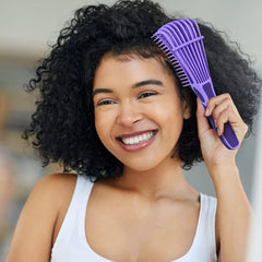 Detangle Hair Brush – Nylon Bristle Detangler for Afro, Curly, Coily & Wavy Hair