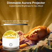 Northern Lights Aurora Projector 16 Color Galaxy Night Light Remote