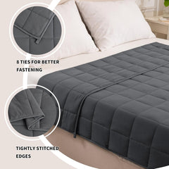 Good Nite 8kg Weighted Blanket – Grey Heavy Blanket for Adults, Improves Sleep, 150x200cm