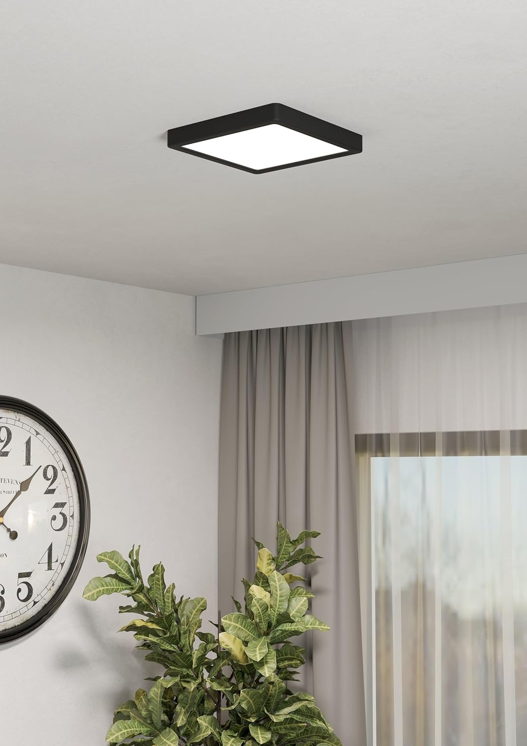 LED Ceiling Light Square, 28W 3200LM, 3 Color Temperature (3000K/4000K/6500K), IP54 Waterproof Flush Mount Light for Bathroom, Bedroom, Kitchen & Hallway