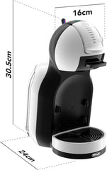 DeLonghi Nescafe Dolce Gusto Mini Me Automatic Pod Coffee Machine – 0.8L, 1500W, White & Black