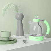 1.5L Glass Electric Kettle – Fast Boil Tea Heater & Hot Water Boiler, BPA-Free, Auto Shut-Off & Boil-Dry Protection – Green