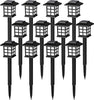 Solar Outdoor Lights,12 Pack Solar Path Lights, Solar Walkway Lights Outdoor, Solar Garden Lights, Solar Pathway Lights Outdoor Waterproof for Garden, Yard, Landscape and Driveway(Warm White