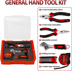 MANUFORE 81pcs 3-Layer Household Tool Set with Cordless Screwdriver