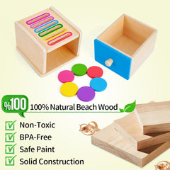 Montessori Coin Box Toy for Toddlers 1-3 Years Gift