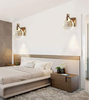 Crystal Bubble Wall Lamp - 3 Color LED Sconce Light