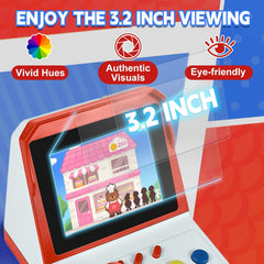 Colourbing A6 Retro Handheld Console – 1000+ Games, 3.2
