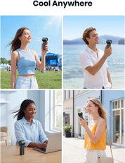 Portable Handheld Fan 5000mAh Stepless Turbo USB Mini