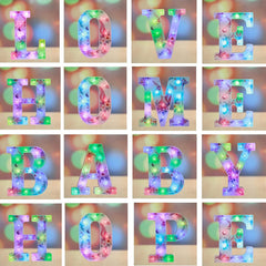 Unicorn LED Letter Light F Colour Changing
