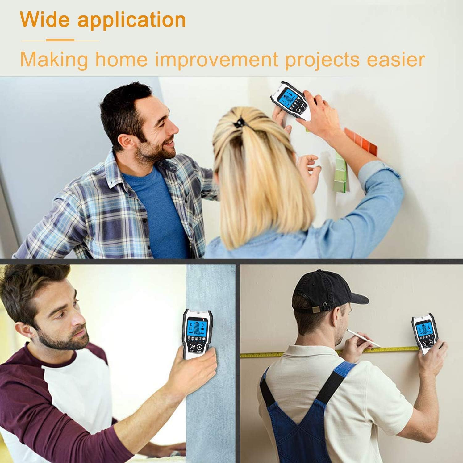 4 in 1 Stud Finder Wall Scanner LCD Detector