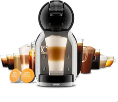 De'Longhi Mini Me EDG155.BG Pod Coffee Machine – Automatic Espresso, Cappuccino & Hot Drinks Maker – Black & Arctic Grey