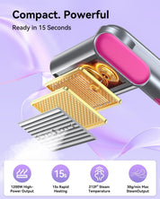 Travel Clothes Steamer, 15s Fast Heat-up, clothes steamer handheld, 20 Minutes of Continuous Ironing Handheld Garment Steamer for Travel and Home (Purple)