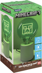 Paladone Minecraft Creeper Decorative LED Neon Bulb Lamp - E27 Glass Lightbulb, Officially Licensed Gamer Gift, Perfect for Bedrooms, Homes, Gaming Room Decor, Green