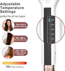Extra Wide 57mm Flat Iron Hair Straightener, 3D Ceramic Tourmaline Plates for Thick Hair