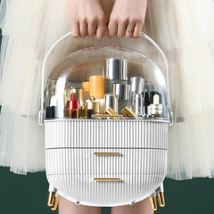 3-Layer Cosmetic Makeup Organizer Box – Vanity Beauty Storage Holder for Skincare & Accessories