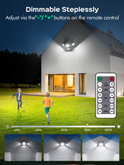50W PIR Outdoor Security Light 5000LM with Remote IP66 Waterproof