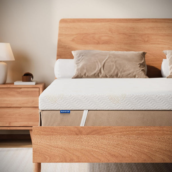 Double Bed Mattress Topper Pad – Thick Comfort Layer with Washable Cover, Certified