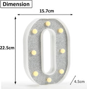Glitter LED Letter Light – Color Changing Alphabet Sign