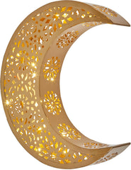Ramadan Moon Light Table Centrepiece – 30 Warm White LED Battery Operated Decoration with Timer