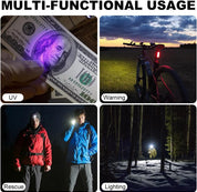 flintronic Small Torch, USB C Rechargeable Mini EDC Torch, COB Work Light with Buckle Clip and Magnetic Base, Super Bright Flashlight for Outdoors Camping, Hiking, Emergency, Workshop, Repair [Energy Class A+++]