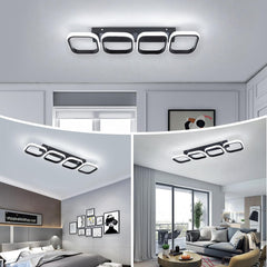 Ceiling light fixture in a modern living room setting