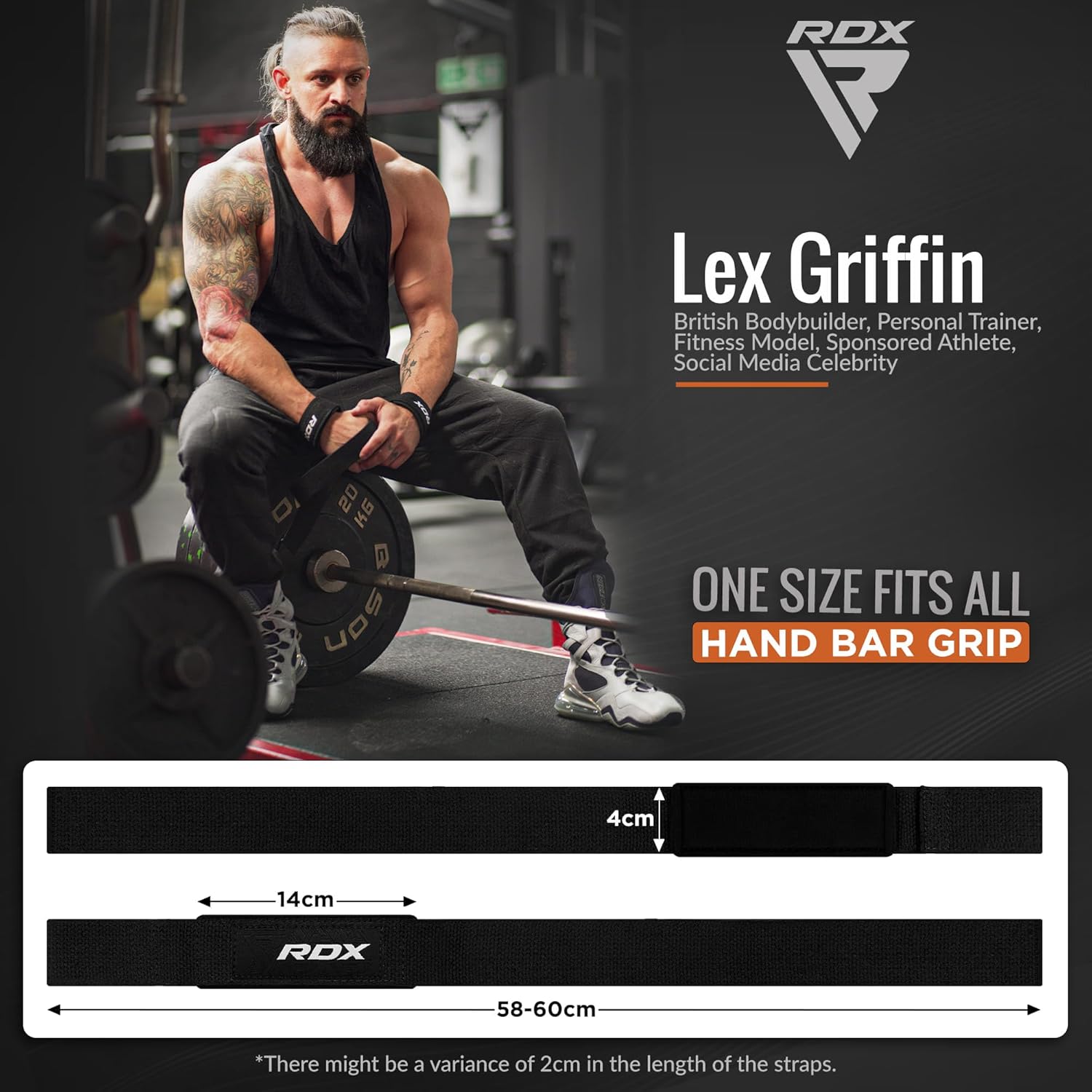 Heavy-Duty Cotton Weight Lifting Straps – Padded Anti-Slip Wrist Wraps for Men & Women