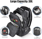 Laptop Backpack – Anti-Theft USB Charging Business & Travel Bag for Men & Women