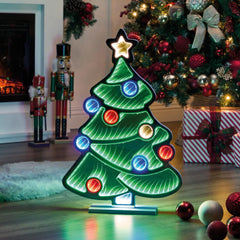 Indoor Christmas tree LED decoration with vibrant glow