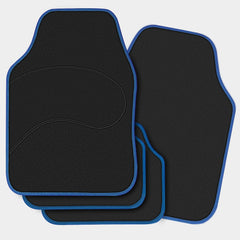 Universal Car Floor Mats Set of 4 – Black with Pink Edging & Butterfly Design
