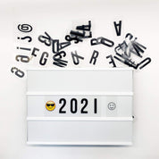 271 pcs Letters Numbers Symbols Emojis for A4 Cinema Light Box