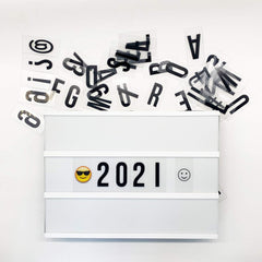 271 pcs Letters Numbers Symbols Emojis for A4 Cinema Light Box