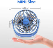 OCOOPA USB Desk Fan Table Fan with Strong Airflow & Quiet Operation, Portable Cooling Fan Speed Adjustable 360°Rotatable Head for Home Office Bedroom Table and Desktop