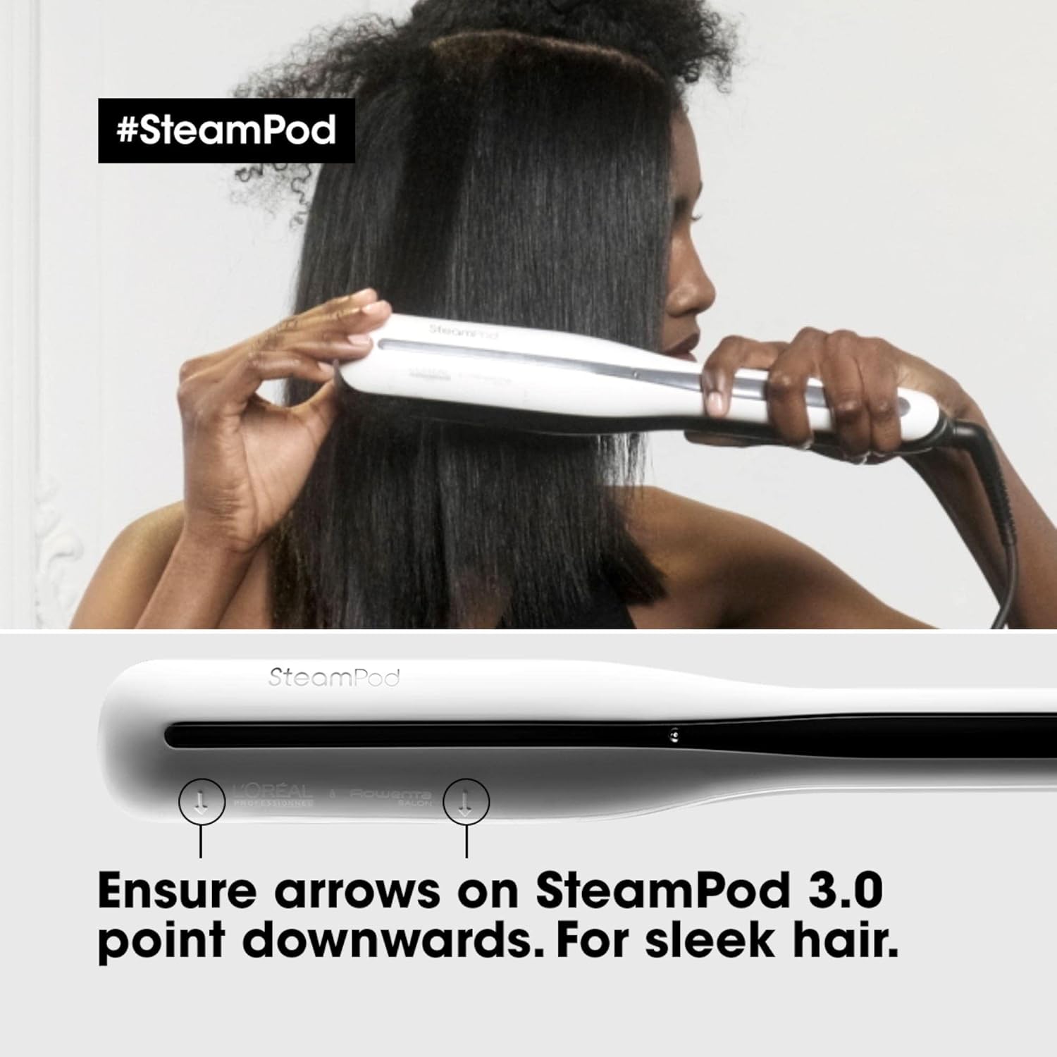 Steam Hair Straightener & Styling Tool, SteamPod 3 for All Hair Types