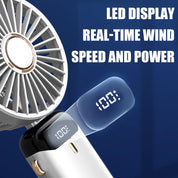 Portable USB Rechargeable Handheld Fan 5 Speeds