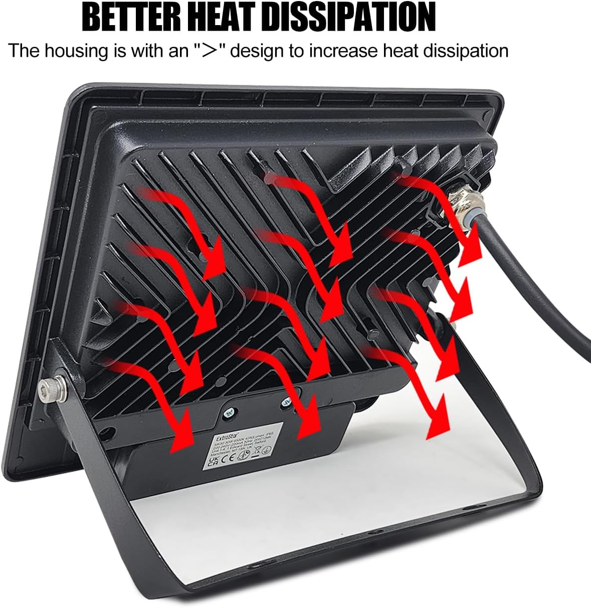 50W LED Security Floodlight with Motion Sensor, 4280 Lumen, IP65 Waterproof Outdoor PIR Light 6500K for Garage, Garden, Yard