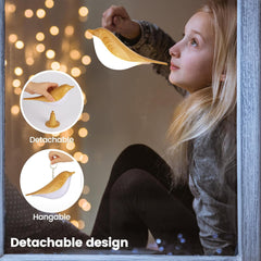 Haotao Touch Control Bird Lamp – 3-Way Dimmable USB Rechargeable LED Night Light