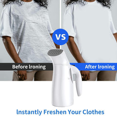 Handheld Steamer for Clothes, Steamers for Clothing Portable Mini, 700W, Strong Penetrating Steam, Removes Wrinkle, 15min Continuous Steam Iron, for Travel, Home, Office