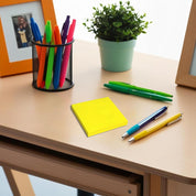 400 Bright Sticky Notes, 76x76mm (3"x3"), 4 Pads of 100 Sheets, Colourful Memo Set