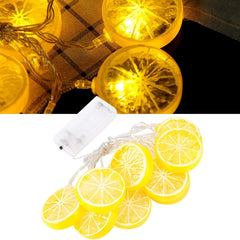 Lime String Lights - 1.5m, 10 LED, Battery Powered, Lime-Themed Decorations for Garden, Christmas, Holiday Parties, and Camping